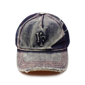 Синяя джинсовая кепка Your Fate Denim унисекс из хлопка — архивная обработка как философия времени